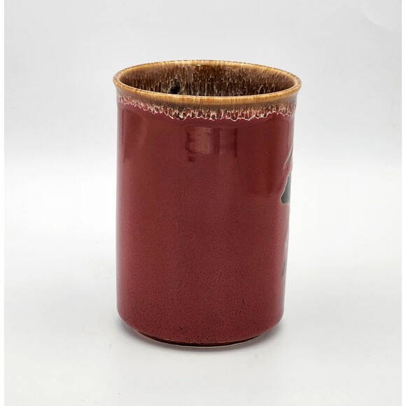 Durango Colorado Mug Bear Mountains Drip Glaze Coffee Cup Rustic Red Brown 14 oz - Picture 4 of 7